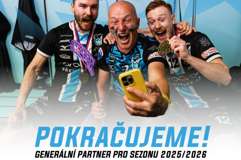 Předvýběr.CZ prodloužil partnerství s florbalovými mistry z Bolky